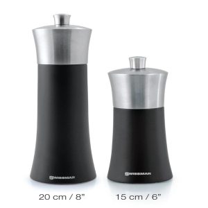 Torre 6" Black Matte Salt or Pepper Mill