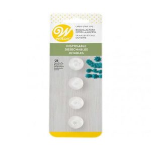 Wilton Plastic Tips #21 Open Star Set