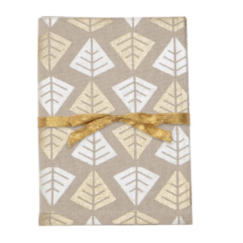 Champagne Linear Tree Napkin | Set Of 4