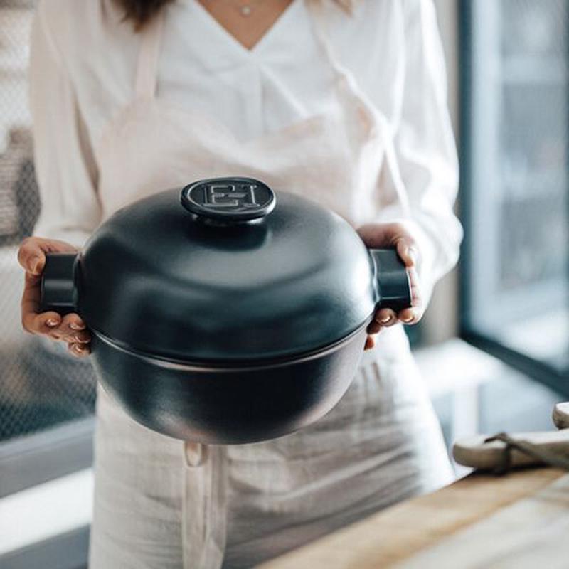 Emile Henry Slate Delight Round Casserole 2.0L