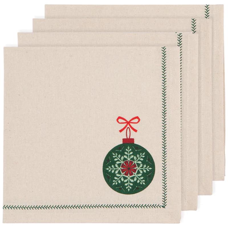 Good Tidings Printed Napkins | Set of 4