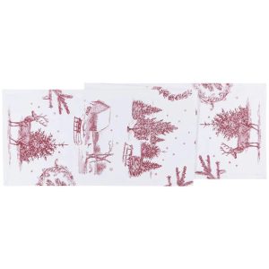 Winter Toile Printed Table Runner