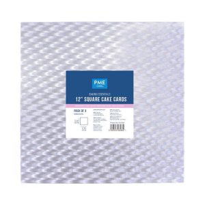 Baking Essentials Square Cake Card, Set of 3 (12x12")