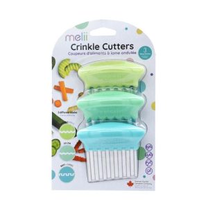 Crinkle Cutters, Set of 3, Blue & Green