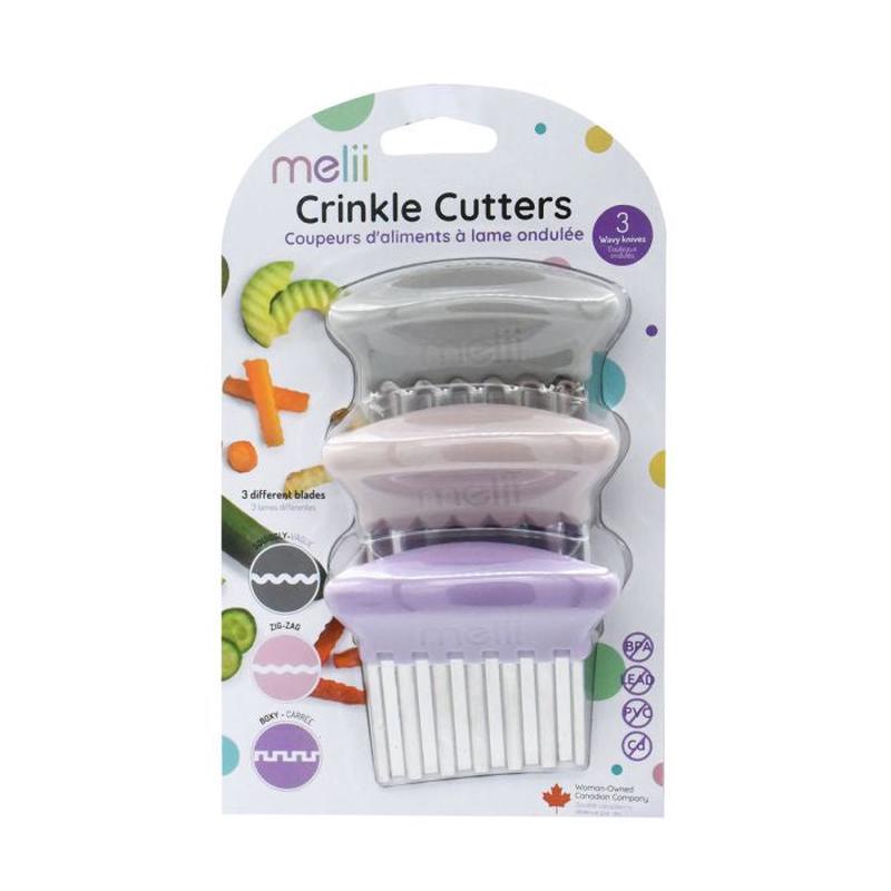 Crinkle Cutters, Set of 3, Pink & Purple