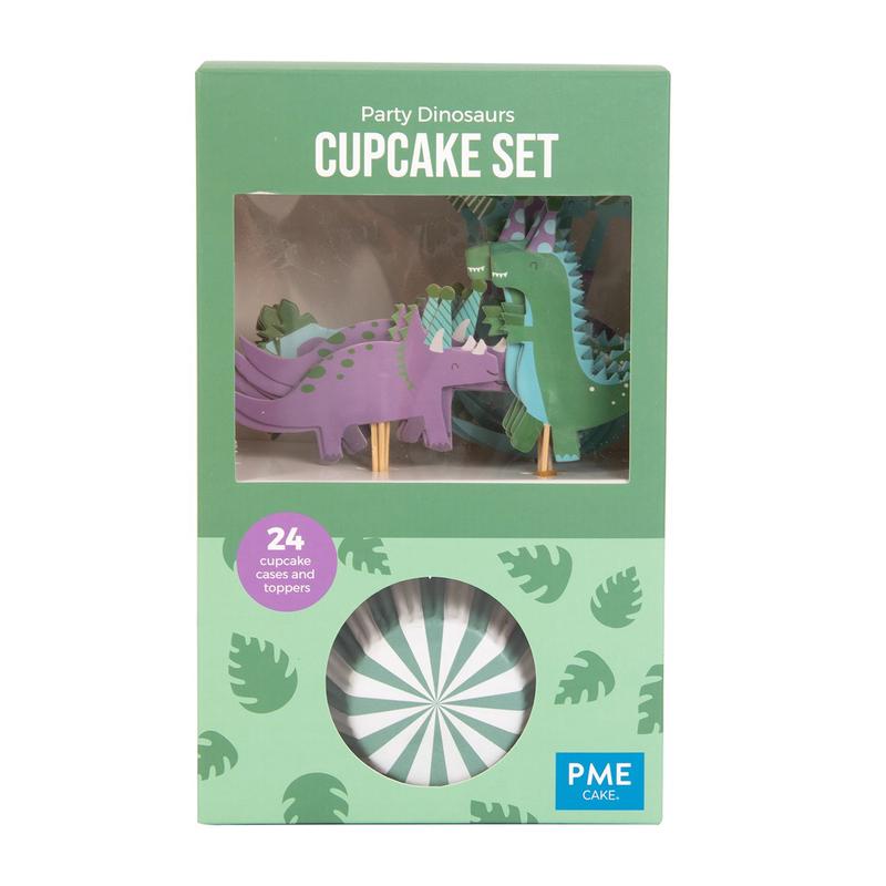 Cupcake Set, Party Dinosaurs