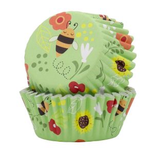 Foil Lined Bee Cupcake Papers, Pk/30