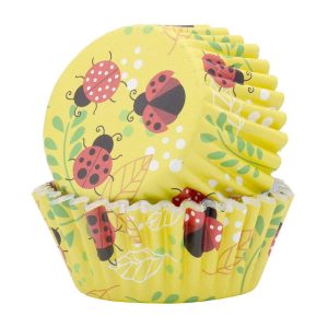 Foil Lined Ladybird Cupcake Papers, Pk/30