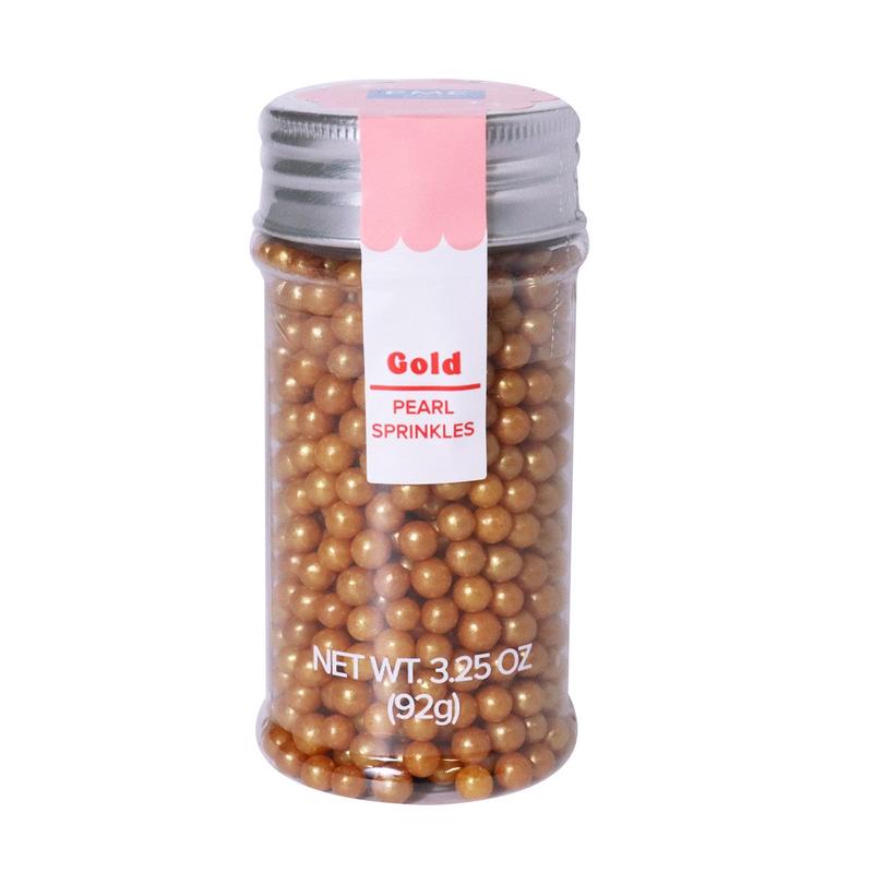 Gold Pearl Sprinkles, 4mm