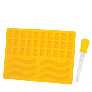 Gummy Worm & Bear Mold with Dropper Set