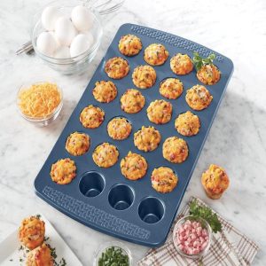 Non-Stick Mini Muffin Pan, 24 Cavity