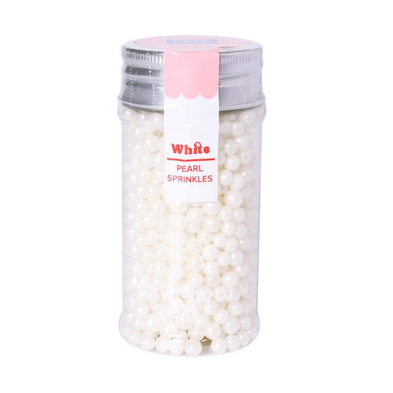 White Pearl Sprinkles, 4mm