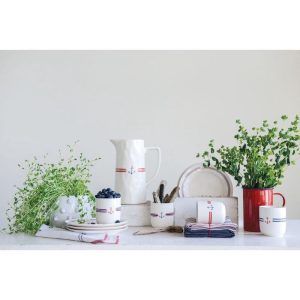 Anchor & Stripes 8" Round Plate