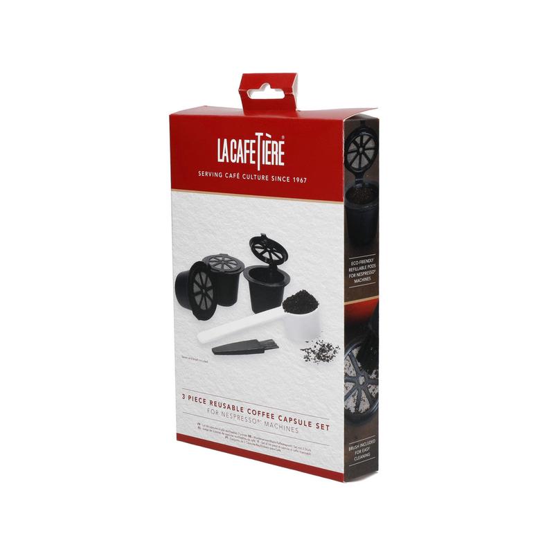 La Cafetire Reusable Nespresso Machine Coffee Pods | 3-Pack