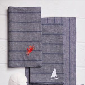 Placemat | Indigo Stripe Sailboat