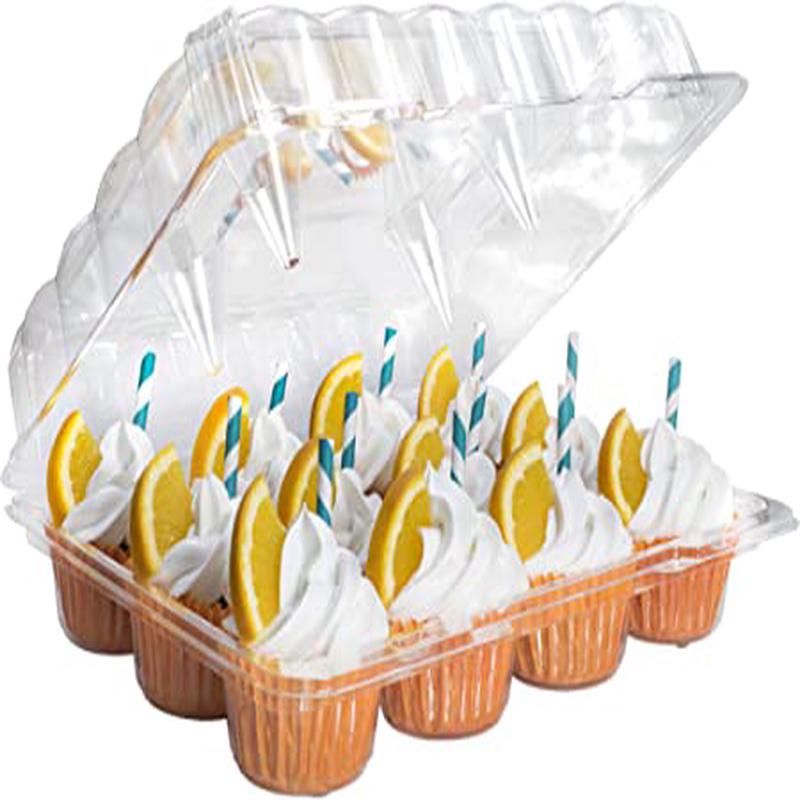 Plastic Cupcake Box // Holds 1 Dozen Cupcakes