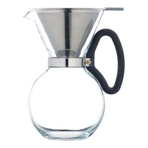 Pour Over Coffee Maker with Reusable Filter, 8-Cup