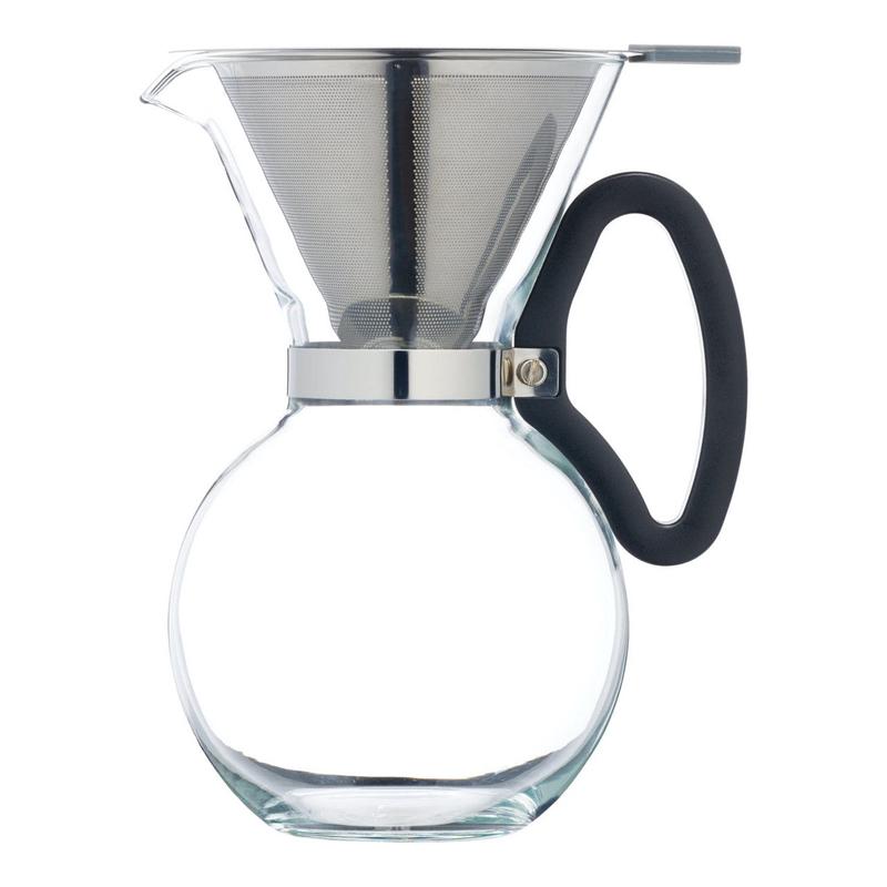 Pour Over Coffee Maker with Reusable Filter, 8-Cup