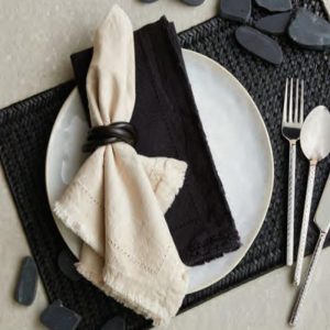Stonewashed Fringe Napkins