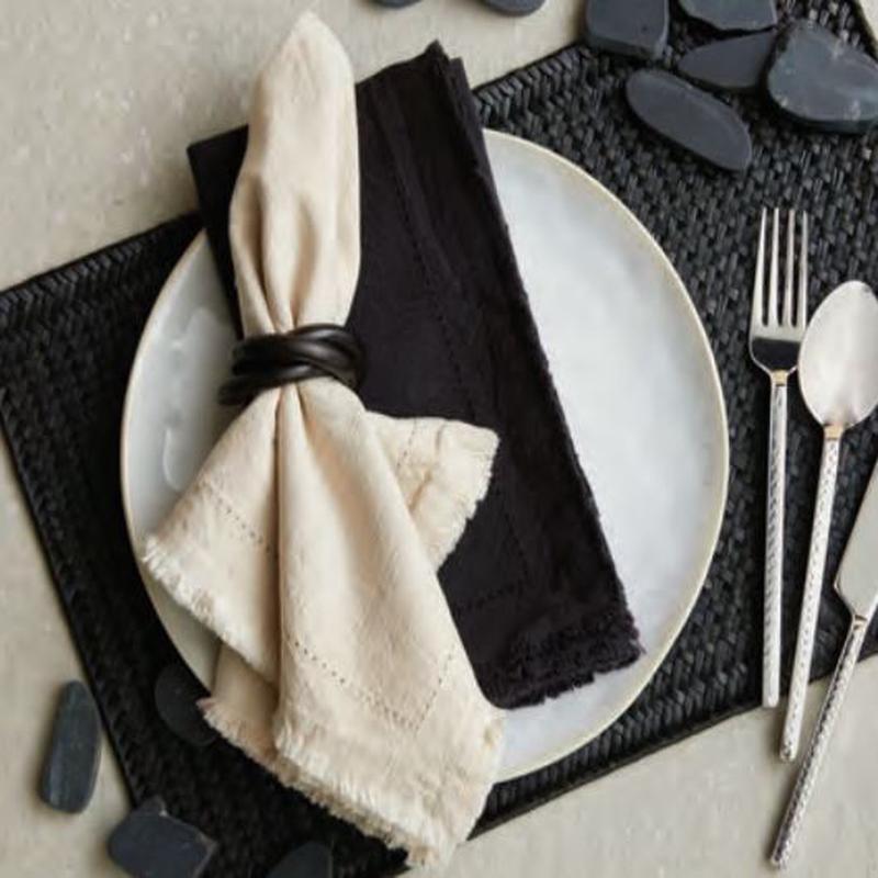 Stonewashed Fringe Napkins