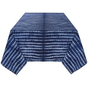 Tidal Block Print Tablecloth // Two Sizes