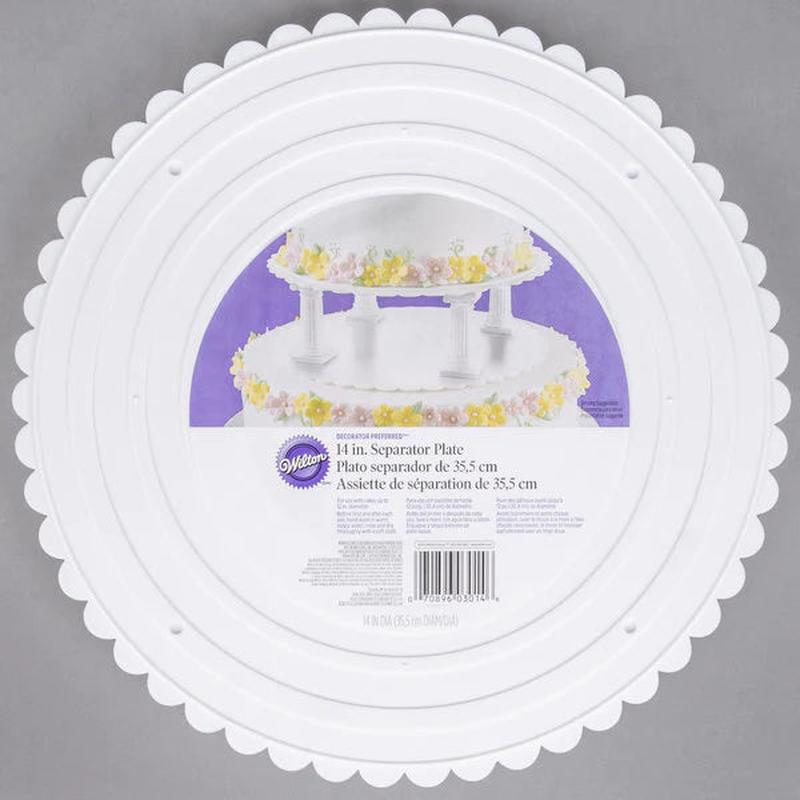 14" Separator Plate | Scalloped