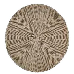 Gray Rattan Placemat