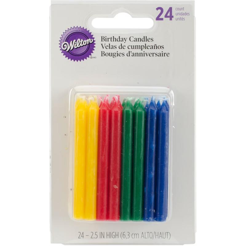 Primary Birthday Candles | Pack of 24
