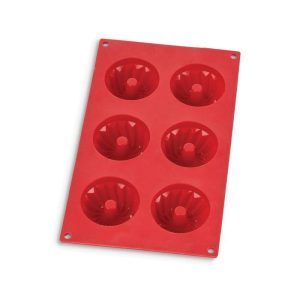 Silicone Mini Fluted Cake Pan, 6 Cups