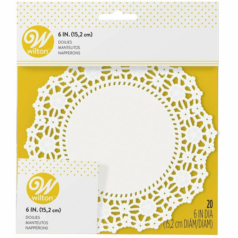 6" Cake Doilies | White