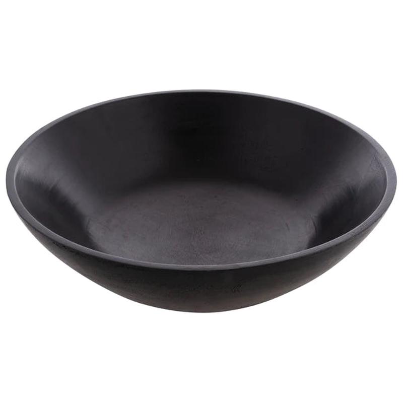 Black Wood Salad Bowl | Large