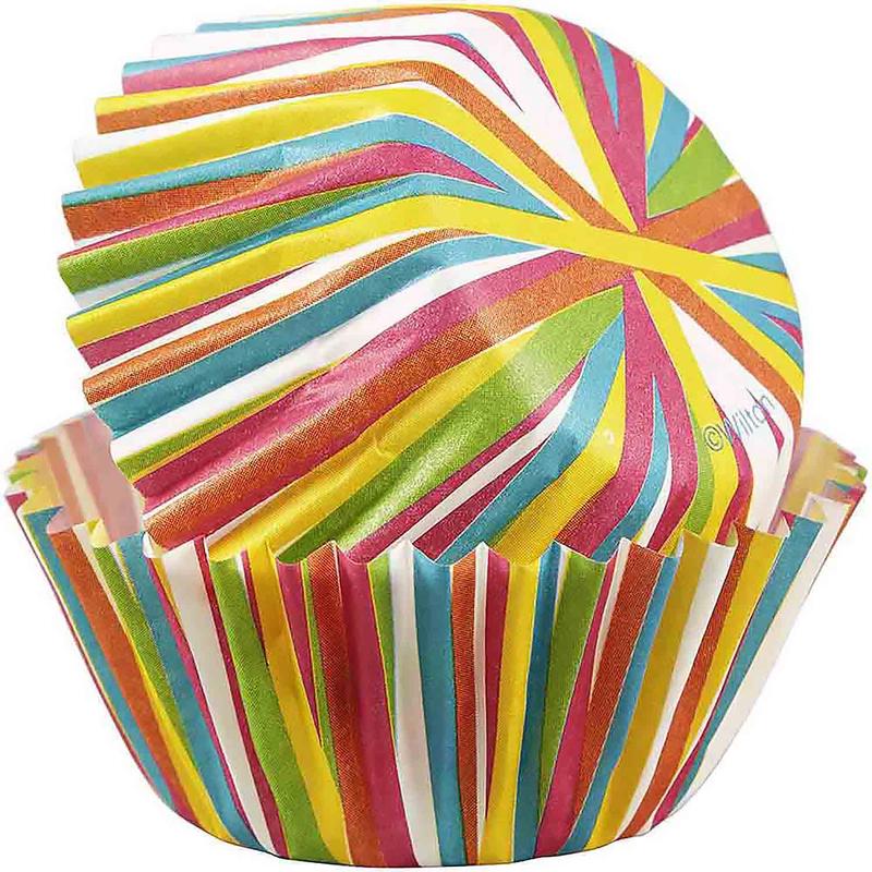 Color Wheel Mini Cupcake Liners | 100-Pack