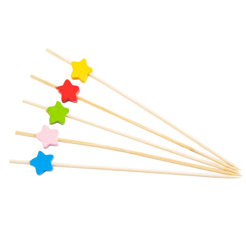 Decorative Picks | Assorted Stars, Pack of 100