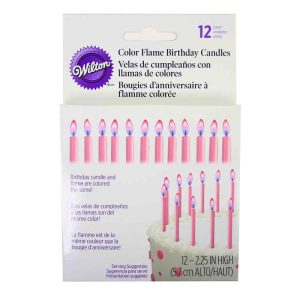 Pink Color Flame Candles