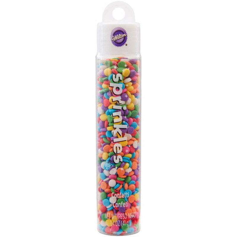 Rainbow Confetti Sprinkle Tube