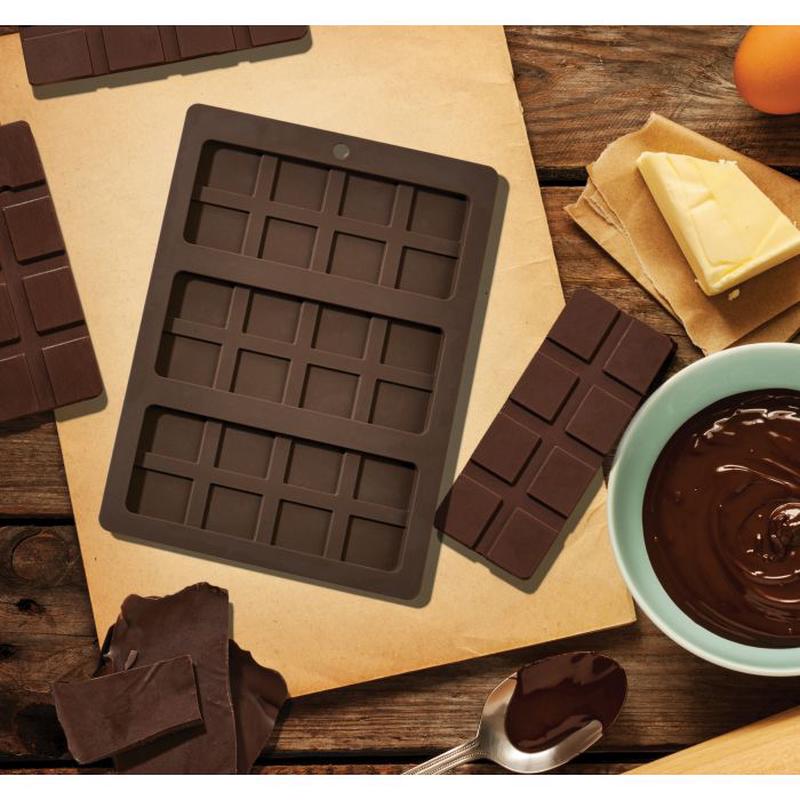 Silicone Triple Chocolate Bar Mold