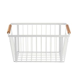 White Storage Basket With Handles | Small