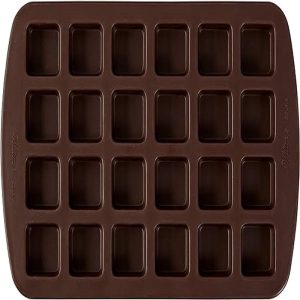 Wilton Bite Size Silicone Brownie Pan | 24 Cavity