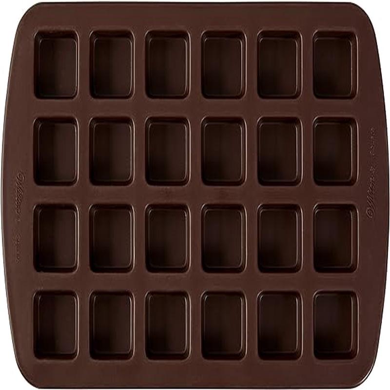 Wilton Bite Size Silicone Brownie Pan | 24 Cavity