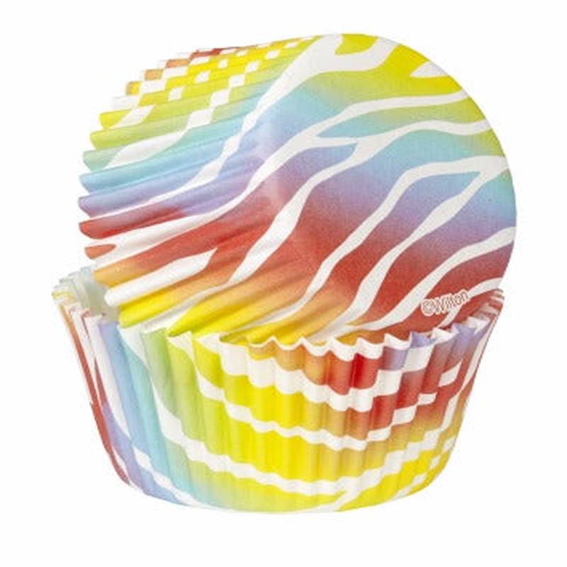 Wilton Bright Zebra Cupcake Wrappers