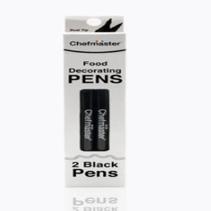 Black Food Decorating Pens Set/2