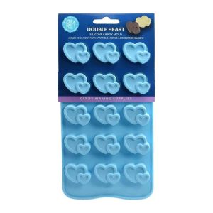 Double Hearts Silicone Candy Mold