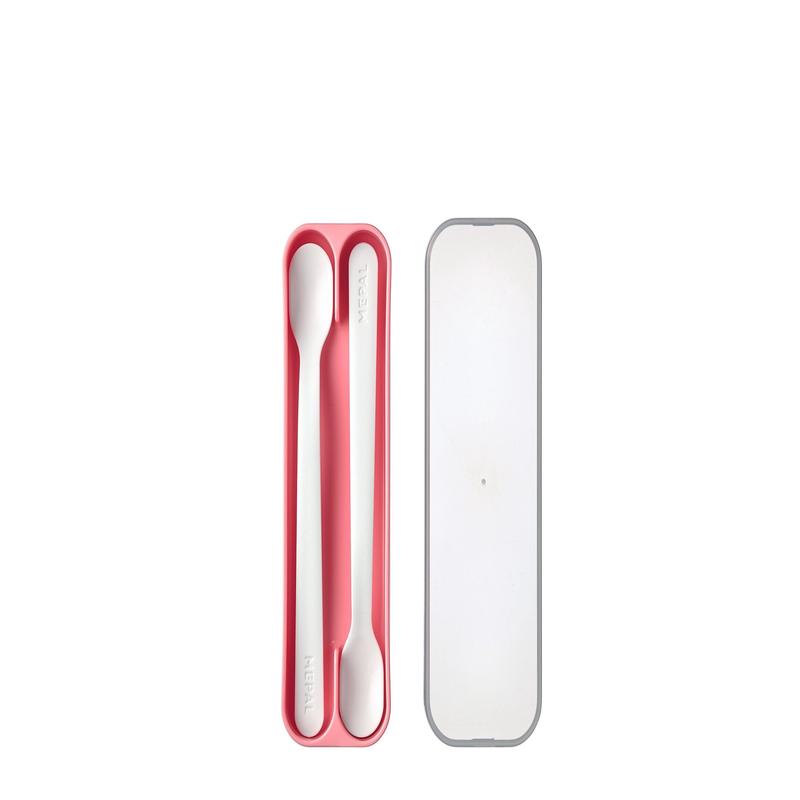 Feeding Spoon, Set of 2 | Deep Pink