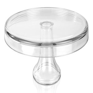 Glass Cake Stand, 12.5"