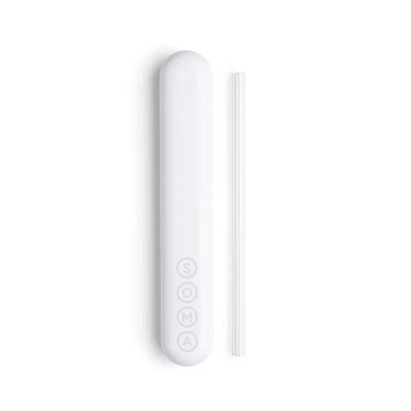 Glass Straw with Travel Case & Cleaning Squeegee Tool