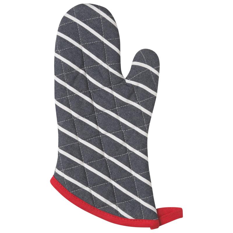Oven Mitt,  Butcher Stripe