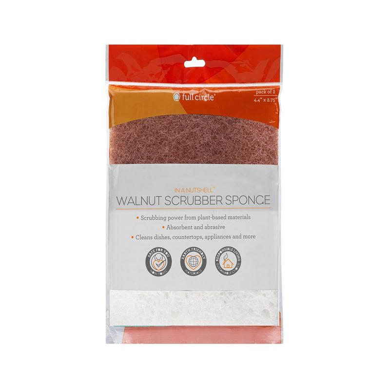 Walnut Scrubber Sponge