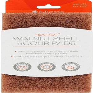 Walnut Shell Scour Pads | 3 Count