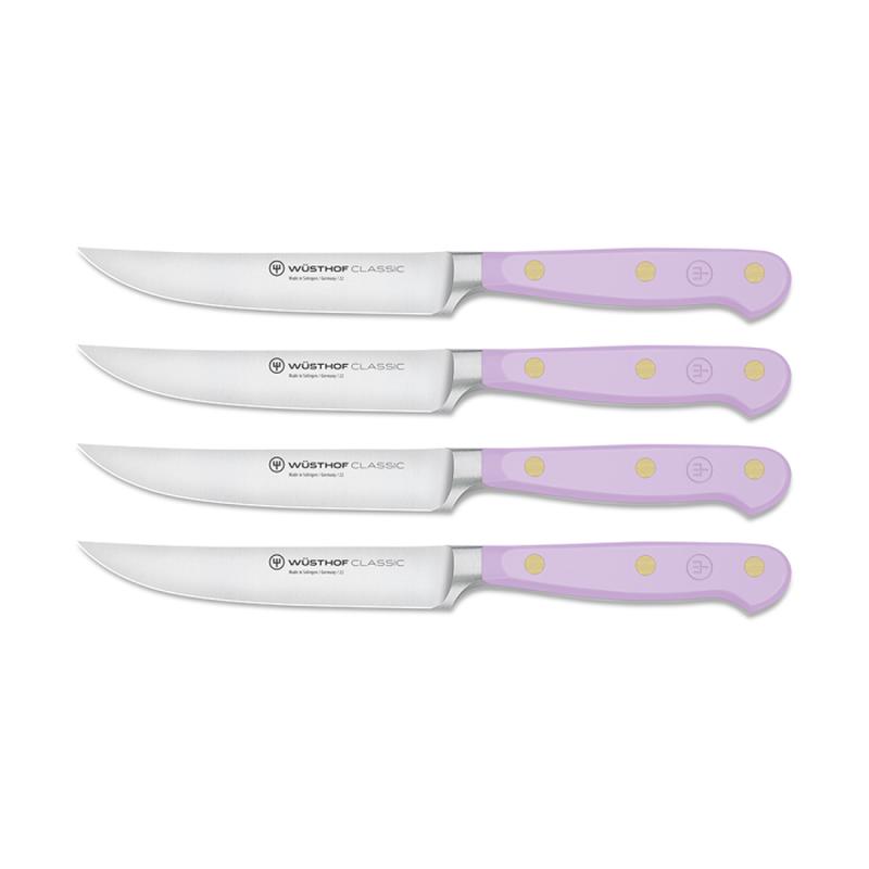 Wusthof Classic 4-Piece Steak Knife Set | Purple Yam
