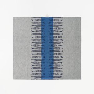 Blue and Gray Fish Dish Towel
